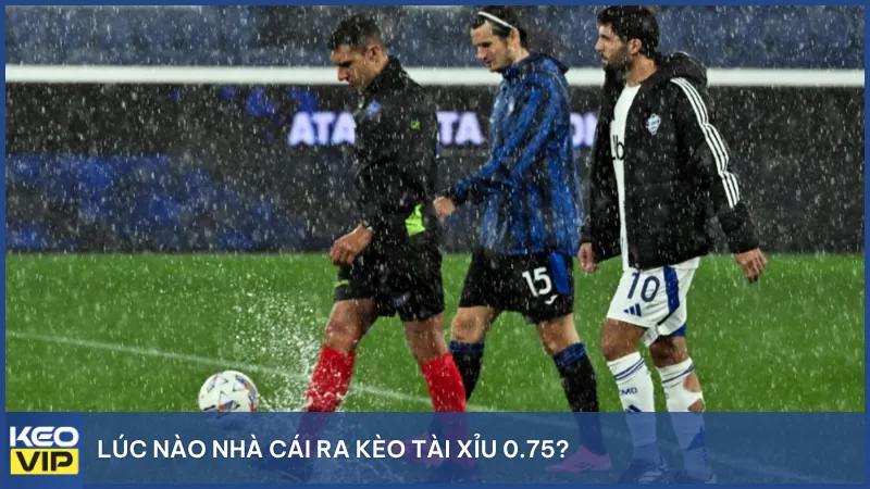 Lúc nào nhà cái ra kèo tài xỉu 0.75?