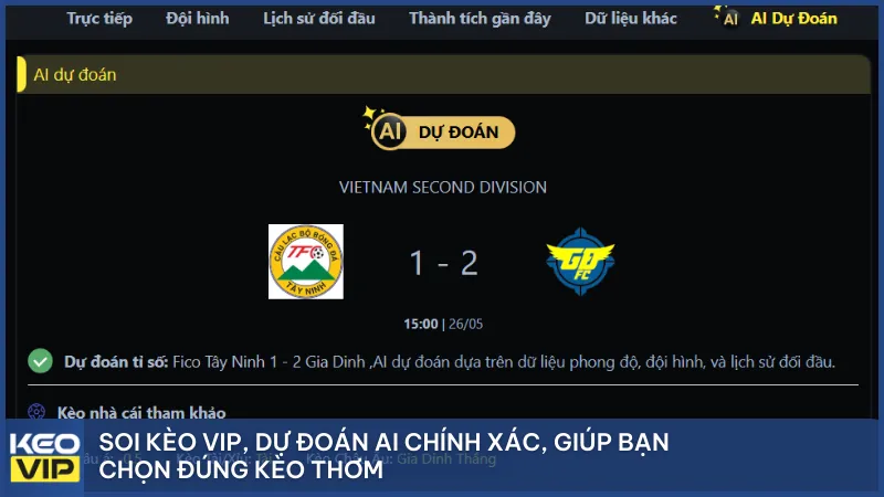 Soi kèo vip, dự đoán AI chính xác, giúp bạn chọn đúng kèo thơm