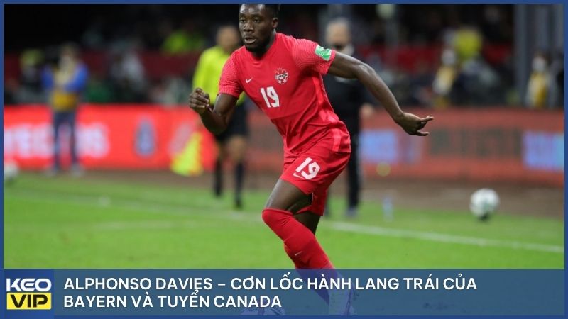 Alphonso Davies – Cơn lốc hành lang trái của Bayern và tuyển Canada