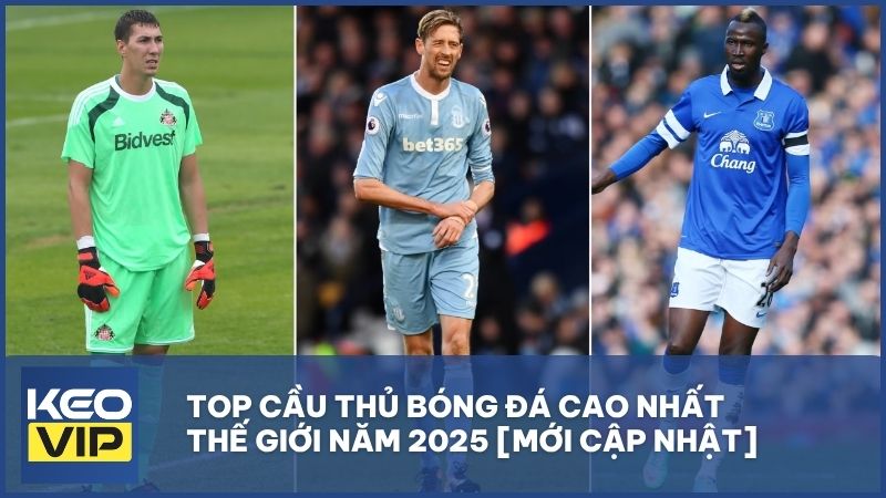 Top cầu thủ bóng đá cao nhất thế giới năm 2025 [Mới cập nhật]
