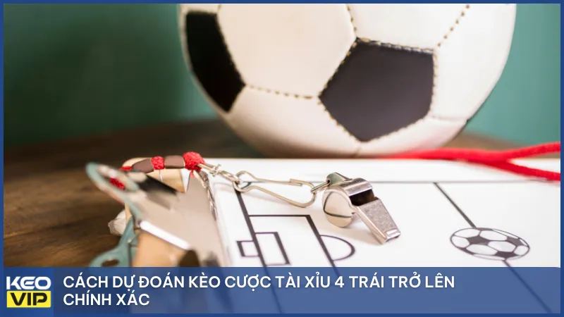 Cách dự đoán kèo cược tài xỉu 4 trái trở lên chính xác