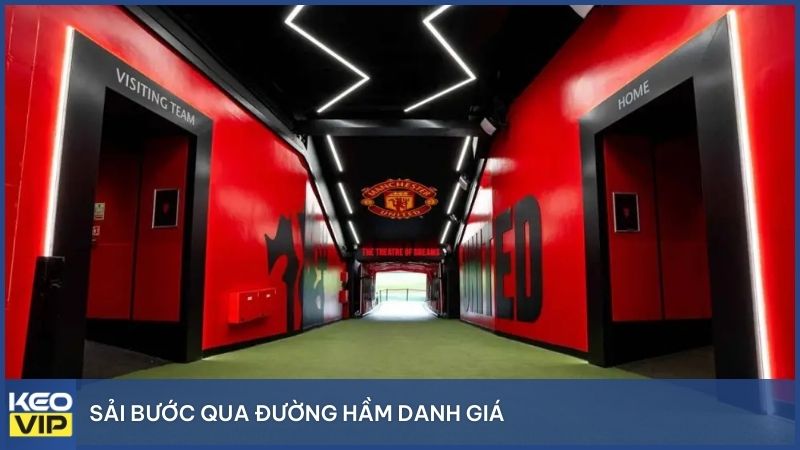 Sải bước qua đường hầm danh giá là trải nghiệm không thể bỏ lỡ khi ghé thăm sân