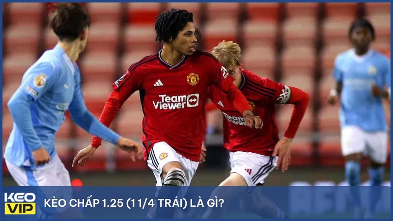 Hình ảnh minh họa sự khác biệt giữa thắng đủ, thắng nửa, thua nửa và thua đủ khi chơi kèo chấp 1.25.