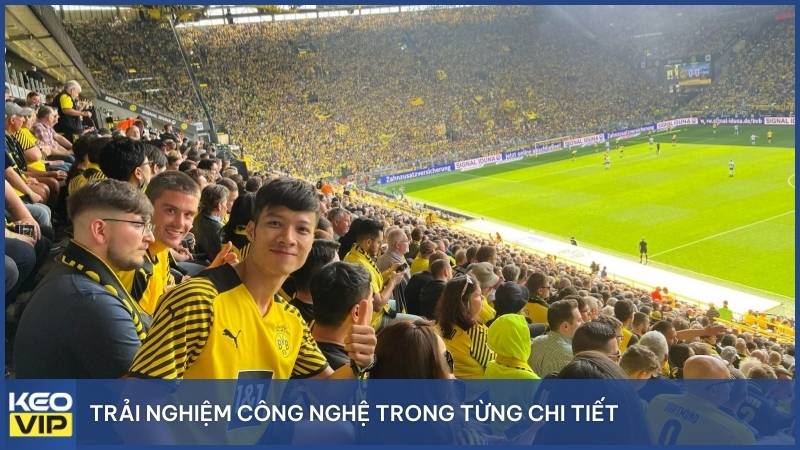 Sân vận động Signal Iduna Park tích hợp nhiều công nghệ hiện đại