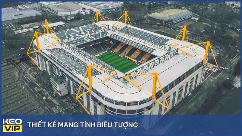 Thiết kế mang tính biểu tượng, tổng thể với hình dạng bầu dục độc đáo