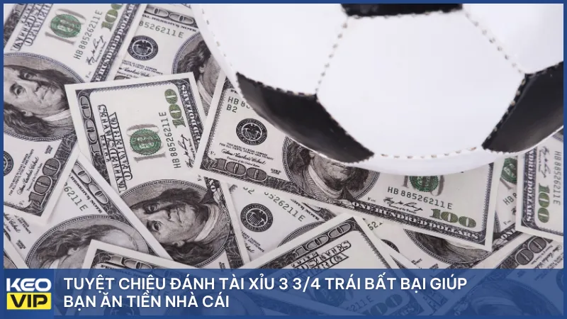 Tuyệt chiêu đánh tài xỉu 3 3/4 trái bất bại giúp bạn ăn tiền nhà cái