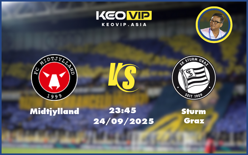 Nhận định soi kèo Midtjylland vs Sturm Graz 23:45 ngày 24/09/2025 – C2