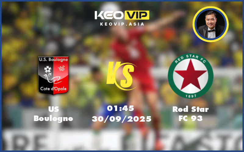 Nhận định soi kèo US Boulogne gặp Red Star FC 93 01:45 ngày 30/09/2025 tại Hạng hai Pháp