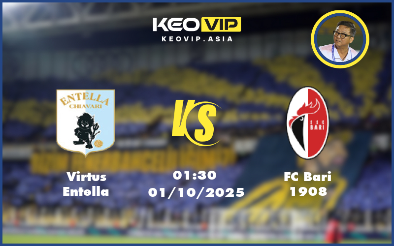 virtus entella fc bari 1908 01 10 hang 2 y - Nhận định soi kèo Virtus Entella gặp FC Bari 1908 01:30 ngày 01/10/2025 tại Hạng 2 Ý
