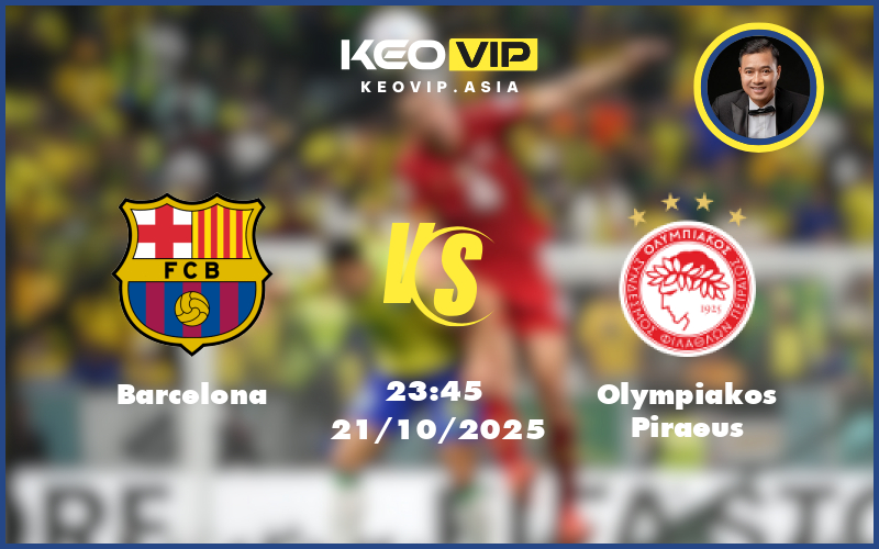 Nhận định soi kèo Barcelona – Olympiakos Piraeus 23:45 ngày 21/10/2025 tại C1