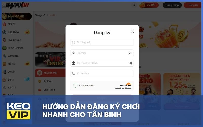 Hướng dẫn đăng ký chơi nhanh cho tân binh