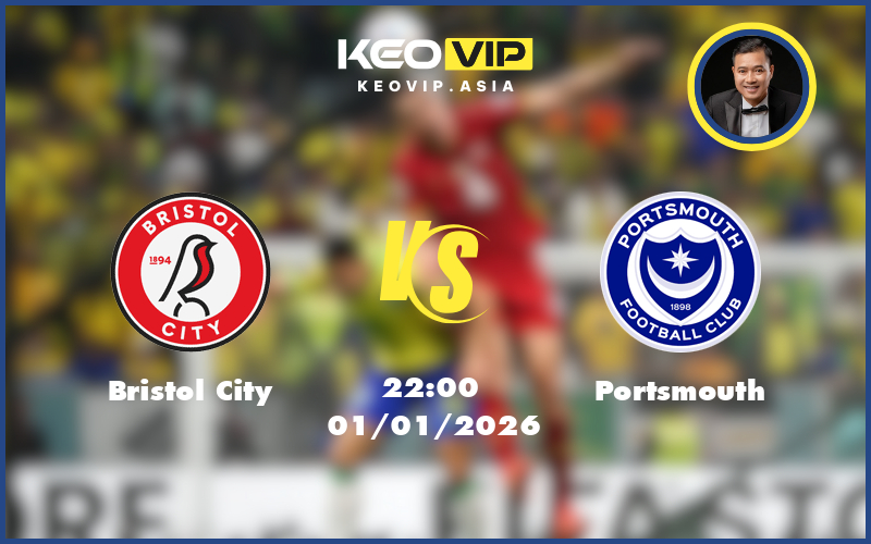 bristol city portsmouth 01 01 hang nhat anh - Nhận định soi kèo Bristol City gặp Portsmouth 22:00 ngày 01/01/2026 tại Hạng Nhất Anh