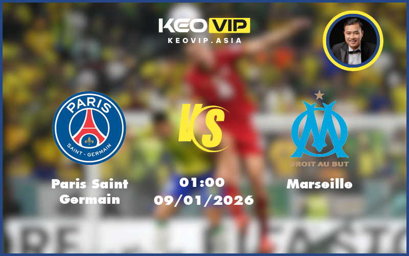 Nhận định soi kèo Paris Saint Germain gặp Marseille 01:00 ngày 09/01/2026 tại Siêu cúp Pháp