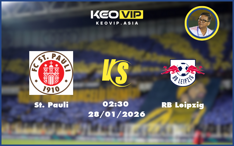 Nhận định soi kèo St Pauli vs RB Leipzig 02:30 ngày 28/01/2026 Bundesliga
