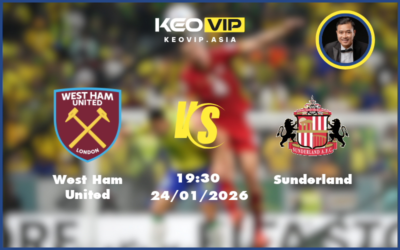 west ham united sunderland 24 01 ngoai hang anh - Nhận định soi kèo West Ham United gặp Sunderland 19:30 ngày 24/01/2026 tại Ngoại hạng Anh