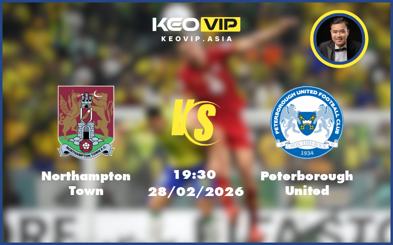northampton town peterborough united 28 02 hang 3 anh - Nhận định soi kèo Northampton Town gặp Peterborough United 19:30 ngày 28/02/2026 tại Hạng 3 Anh