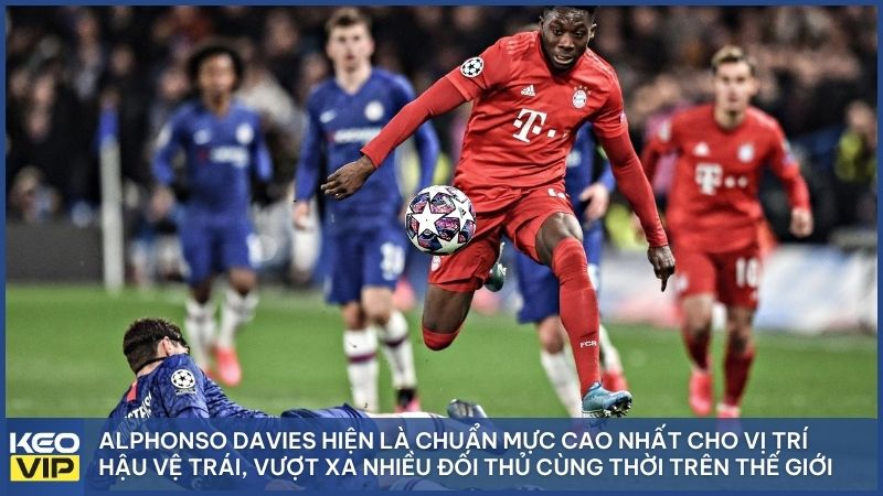 So với các hậu vệ biên thuần túy, Davies tạo nên sự khác biệt hoàn toàn nhờ tư duy tấn công sắc sảo và tốc độ của một vận động viên điền kinh.