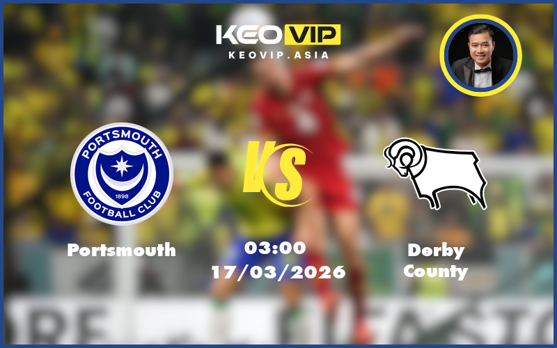 portsmouth derby county 17 03 hang nhat anh - Nhận định soi kèo Portsmouth gặp Derby County 03:00 ngày 17/03/2026 tại Hạng Nhất Anh
