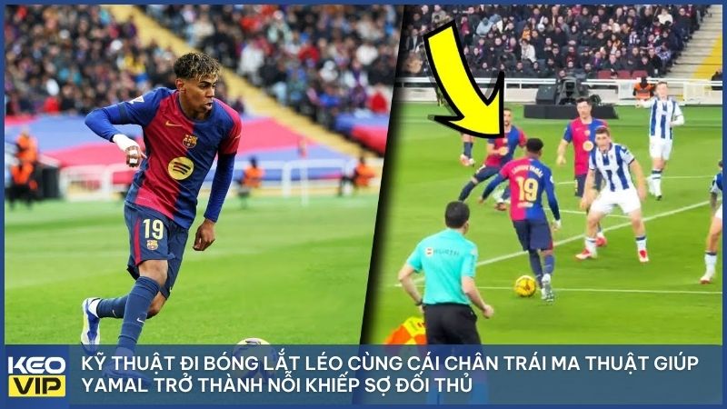 Kỹ thuật đi bóng lắt léo cùng những cú dứt điểm chân trái ma thuật biến Yamal thành cơn ác mộng hàng thủ