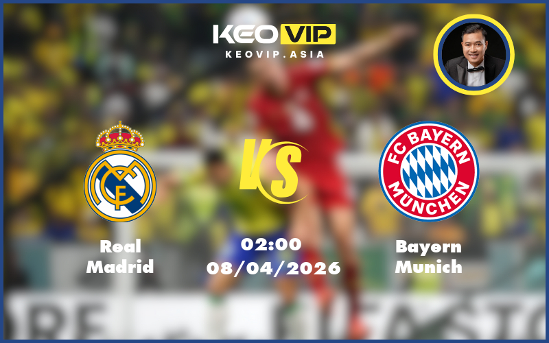 Nhận định soi kèo Real Madrid – Bayern Munich 02:00 ngày 08/04/2026 tại C1