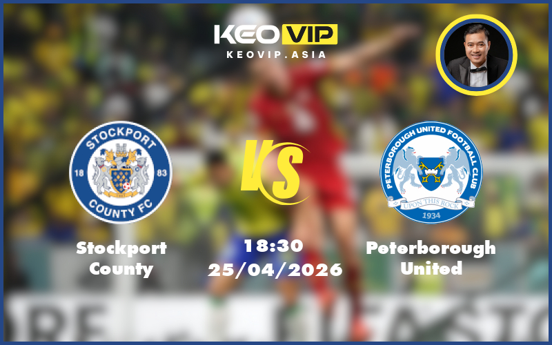 stockport county peterborough united 25 04 hang 3 anh - Nhận định soi kèo Stockport County gặp Peterborough United 18:30 ngày 25/04/2026 tại Hạng 3 Anh