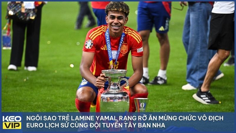 Khoảnh khắc Lamine Yamal tỏa sáng rực rỡ đưa đội tuyển Tây Ban Nha lên ngôi vô địch Euro mùa hè năm 2024