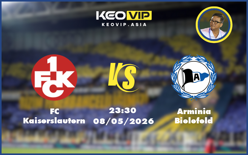 Nhận định soi kèo FC Kaiserslautern vs Arminia Bielefeld 23:30 ngày 08/05/2026 Hạng hai Đức
