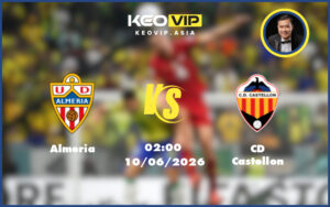 almeria cd castellon 10 06 hang 2 tay ban nha - Nhận định soi kèo Almeria gặp CD Castellon 02:00 ngày 10/06/2026 tại Hạng 2 Tây Ban Nha