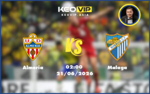 almeria malaga 21 06 hang 2 tay ban nha - Nhận định soi kèo Almeria gặp Malaga 02:00 ngày 21/06/2026 tại Hạng 2 Tây Ban Nha